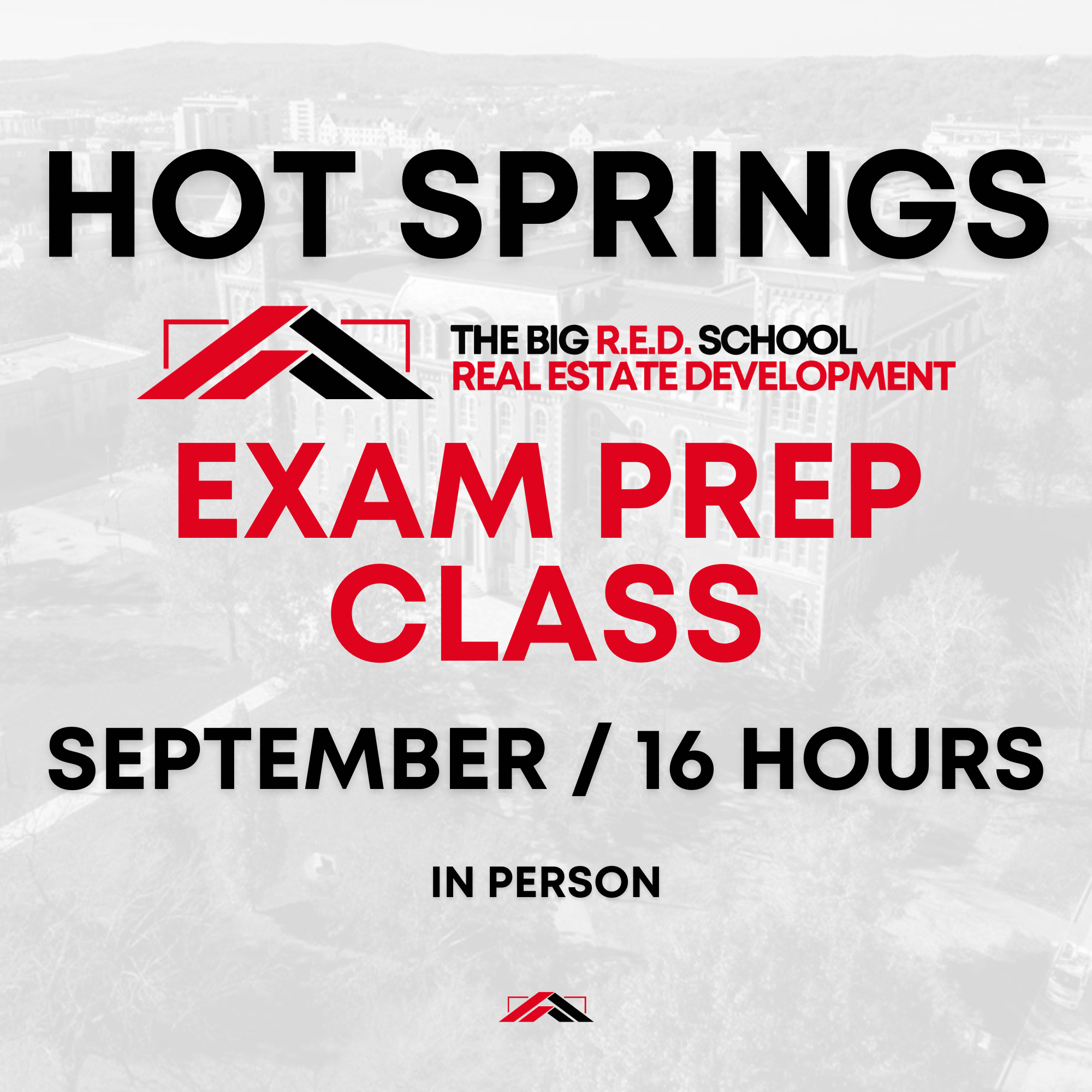 HOT SPRINGS - EXAM PREP - 16 HOURS - SEPTEMBER