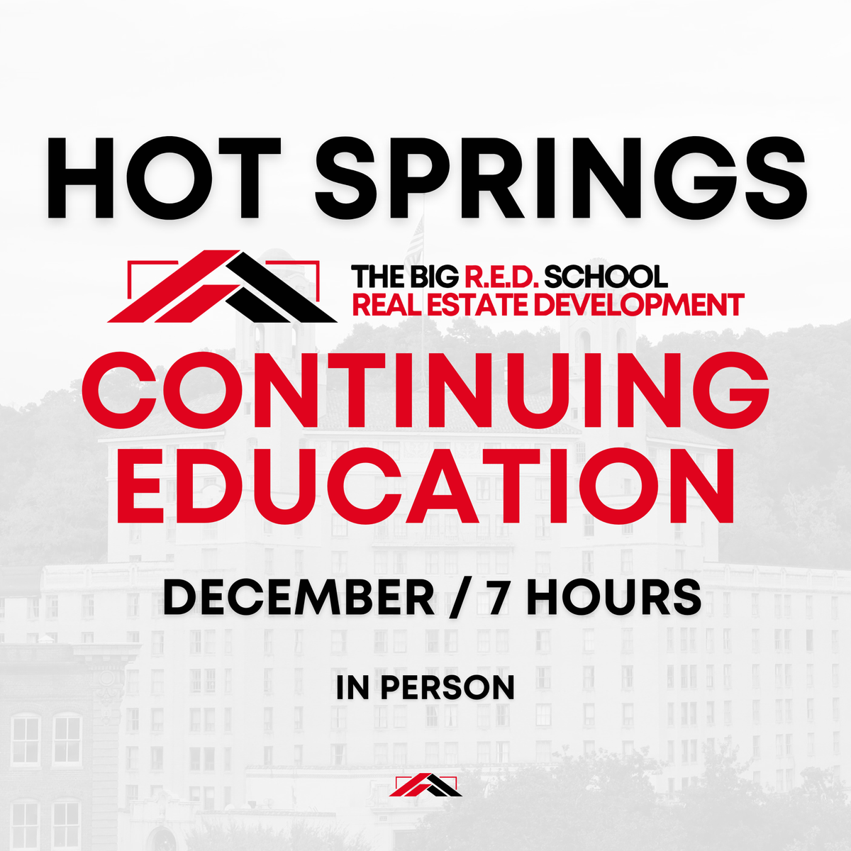 HOT SPRINGS - Continuing Education - 7 HOUR COURSE