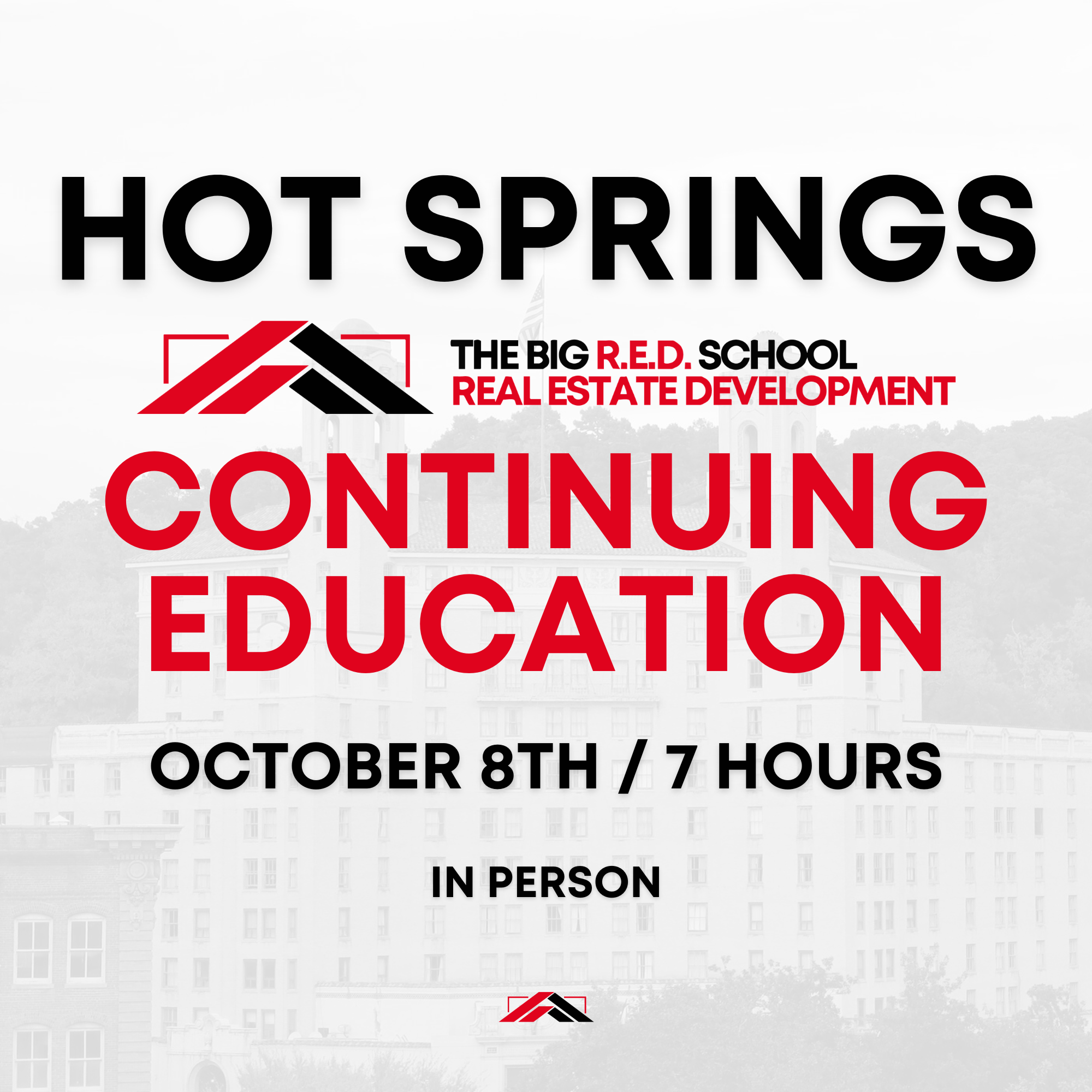 HOT SPRINGS - Continuing Education - 7 HOUR COURSE